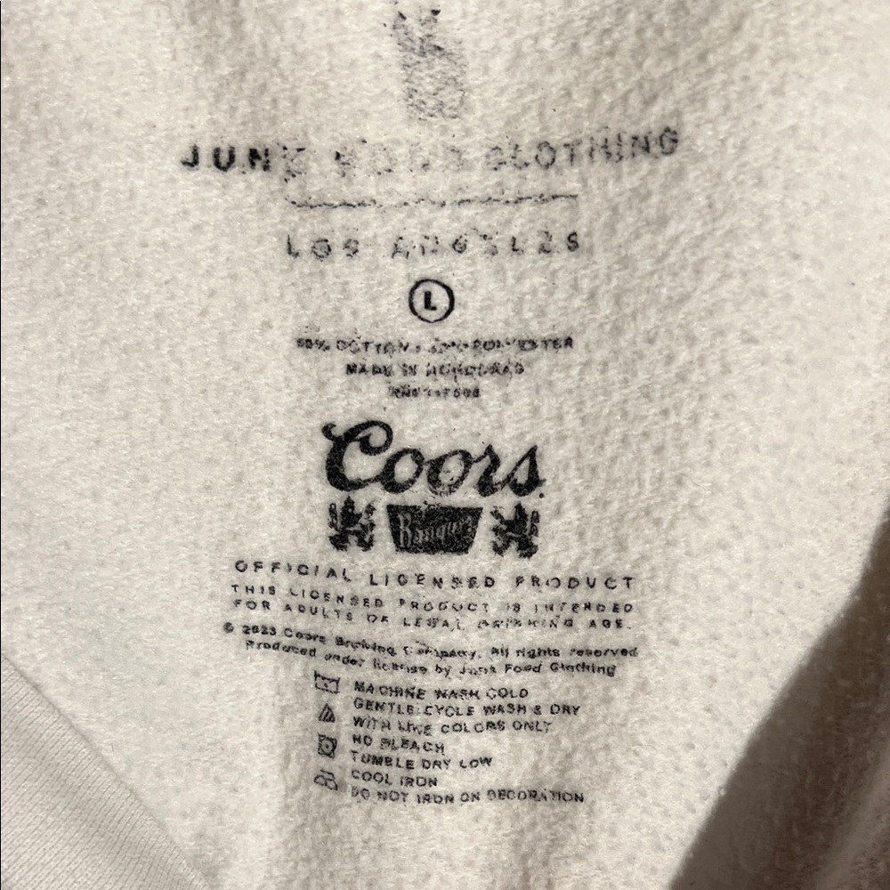 Coors Beer Graphic Crewneck Sweater - Cream - Picture 2 of 5